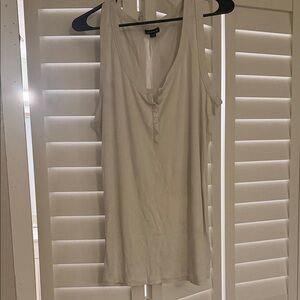 Casual White Sleeveless Tank Top